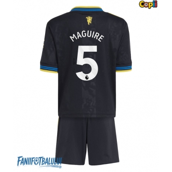 Manchester United Harry Maguire #5 Echipament de Fotbal Replică 2025-26 Copii Treilea (+ Șorturi)